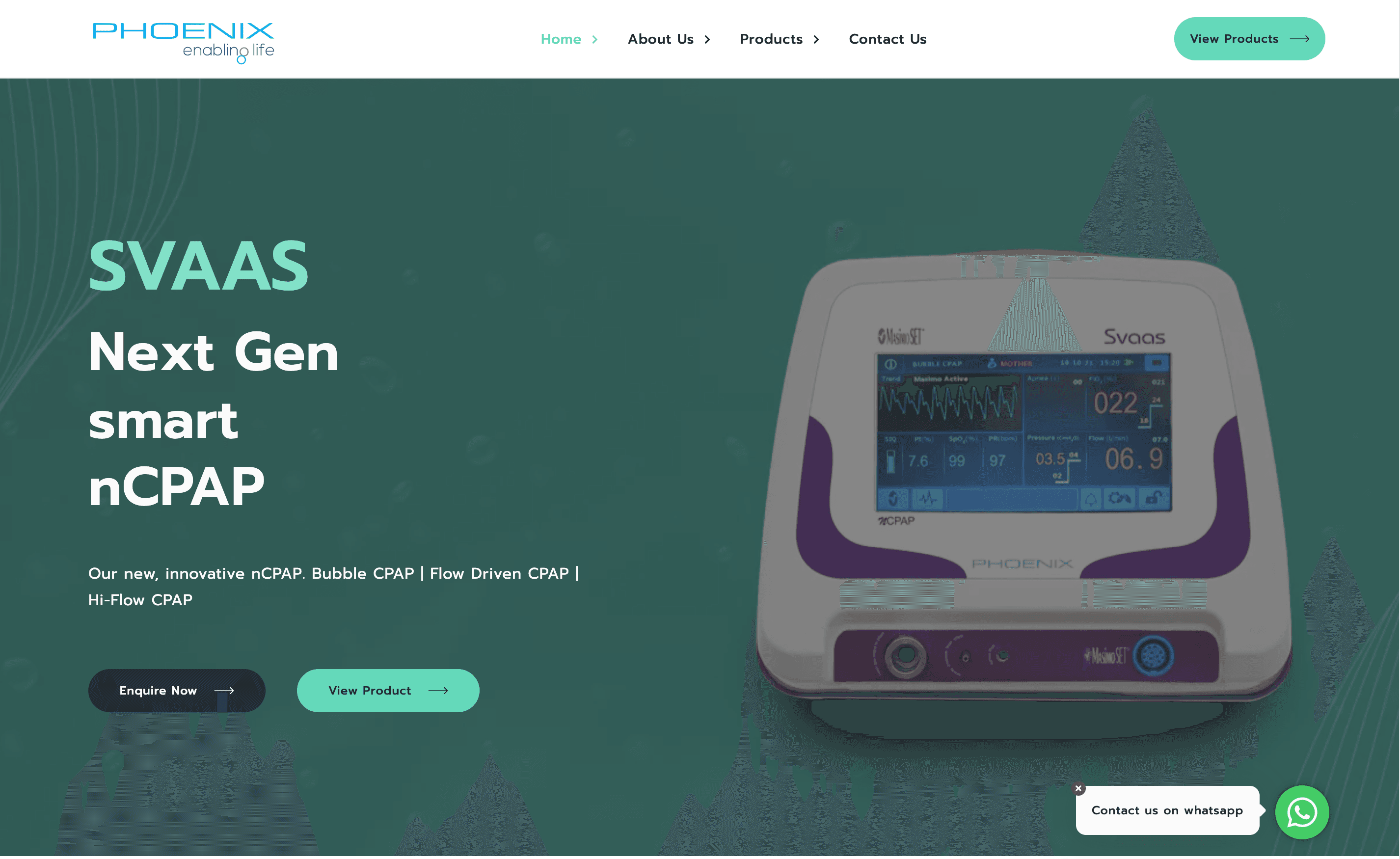 Visual for Phoenix Medical Systems project : Website + Tina CMS for Medical Company